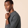 Amazon Essentials Men’s Slim-Fit Long Sleeve T-Shirt(Charcoal Heather)
