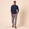 Amazon Essentials Men’s Slim-Fit Long Sleeve T-Shirt(Navy)