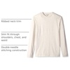 Amazon Essentials Men’s Slim-Fit Long Sleeve T-Shirt(Oatmeal Heather)