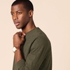Amazon Essentials Men’s Slim-Fit Long Sleeve T-Shirt(Olive Heather)