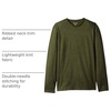 Amazon Essentials Men’s Slim-Fit Long Sleeve T-Shirt(Olive Heather)