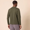 Amazon Essentials Men’s Slim-Fit Long Sleeve T-Shirt(Olive Heather)