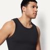 Amazon Essentials Men’s Slim-Fit Ribbed Tank Top, Pack of 2(Black)