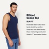 Amazon Essentials Men’s Slim-Fit Ribbed Tank Top, Pack of 2(Navy Blazer/Dark Blue)
