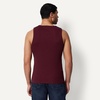Amazon Essentials Men’s Slim-Fit Ribbed Tank Top, Pack of 2(Red/Dark Burgundy)