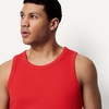 Amazon Essentials Men’s Slim-Fit Ribbed Tank Top, Pack of 2(Red/Dark Burgundy)