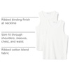 Amazon Essentials Men’s Slim-Fit Ribbed Tank Top, Pack of 2(White)
