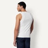 Amazon Essentials Men’s Slim-Fit Ribbed Tank Top, Pack of 2(White)