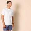 Amazon Essentials Men’s Slim-Fit Short-Sleeve Pique Henley Shirt, Pack of 2(White)