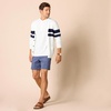 Amazon Essentials Men’s Slim-Fit Short-Sleeve Pique Henley Shirt, Pack of 2(White)