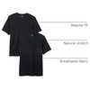 Amazon Essentials Short Sleeve Henley Shirt for Men – Regular-Fit Pique (Available in Big & Tall), Pack of 2(Black)