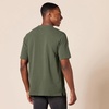 Amazon Essentials Short Sleeve Henley Shirt for Men – Regular-Fit Pique (Available in Big & Tall), Pack of 2(Black/Olive)