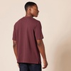Amazon Essentials Short Sleeve Henley Shirt for Men – Regular-Fit Pique (Available in Big & Tall), Pack of 2(Burgundy/Grey)