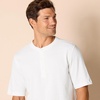 Amazon Essentials Short Sleeve Henley Shirt for Men – Regular-Fit Pique (Available in Big & Tall), Pack of 2(White)