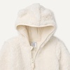 Amazon Essentials Unisex Babies’ Hooded Sherpa Jacket(Ivory)