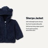 Amazon Essentials Unisex Babies’ Hooded Sherpa Jacket(Navy)