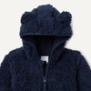 Amazon Essentials Unisex Babies’ Hooded Sherpa Jacket(Navy)