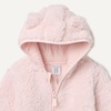 Amazon Essentials Unisex Babies’ Hooded Sherpa Jacket(Pale Pink)
