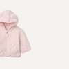 Amazon Essentials Unisex Babies’ Hooded Sherpa Jacket(Pale Pink)