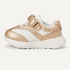 Amazon Essentials Unisex Kids and Toddlers’ Hook and Loop Athletic Sneakers for Boys and Girls(Metallic Gold)