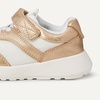 Amazon Essentials Unisex Kids and Toddlers’ Hook and Loop Athletic Sneakers for Boys and Girls(Metallic Gold)