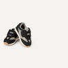 Amazon Essentials Unisex Toddlers’ Hook & Loop Athletic Sneakers(Black/Light Grey)