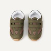 Amazon Essentials Unisex Toddlers’ Hook & Loop Athletic Sneakers(Olive/Brown)