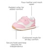 Amazon Essentials Unisex Toddlers’ Hook & Loop Athletic Sneakers(Pink/Ivory)