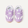Amazon Essentials Unisex Toddlers’ Hook & Loop Athletic Sneakers(Purple/Ivory)