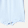 Amazon Essentials x Sofia Grainge Baby Boys’ Short Sleeve Cotton Romper with Snap Closure, Breathable(Light Blue/White)