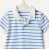 Amazon Essentials x Sofia Grainge Baby Boys’ Short Sleeve Cotton Romper with Snap Closure, Breathable(Sailboats/Uneven Stripe)