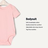 Amazon Essentials x Sofia Grainge Unisex Babies’ Short Sleeve Crewneck Bodysuit(Delicate Floral/Ivory/Pink)
