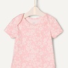 Amazon Essentials x Sofia Grainge Unisex Babies’ Short Sleeve Crewneck Bodysuit(Delicate Floral/Ivory/Pink)