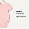 Amazon Essentials x Sofia Grainge Unisex Babies’ Short Sleeve Crewneck Bodysuit(Ivory/Pink/Terracotta)