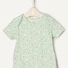 Amazon Essentials x Sofia Grainge Unisex Babies’ Short Sleeve Crewneck Bodysuit(Rabbits/Round Trees/Stripe)