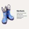 Amazon Essentials x Sofia Grainge Unisex Toddlers’ Waterproof Rubber Rain Boots for Boys and Girls(Blue Elephant Rain)