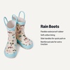 Amazon Essentials x Sofia Grainge Unisex Toddlers’ Waterproof Rubber Rain Boots for Boys and Girls(Light Tan Frogs)