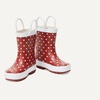 Amazon Essentials x Sofia Grainge Unisex Toddlers’ Waterproof Rubber Rain Boots for Boys and Girls(Raspberry Big Red Dots)