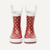 Amazon Essentials x Sofia Grainge Unisex Toddlers’ Waterproof Rubber Rain Boots for Boys and Girls(Raspberry Big Red Dots)