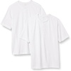 Amazon Essentials Henley Shirts for Men, Short Sleeve, Quick-Dry Jersey, Regular-Fit, 2-Pack(White)
