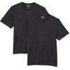 Amazon Essentials Men’s Cotton Short-Sleeve V-Neck T-Shirts, Pack of 2(Charcoal Heather/Charcoal Heather)