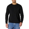 Amazon Essentials Men’s Relaxed Fit Long Sleeve T-Shirt(Black)