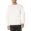 Amazon Essentials Men’s Relaxed Fit Long Sleeve T-Shirt(White)