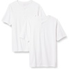 Amazon Essentials Men’s Short-Sleeve Cotton Henley T-Shirt(White)