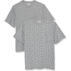 Heather Grey  Cactus Print