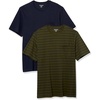 Navy/Olive  Stripe