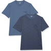 Washed Blue  Tonal Floral Print