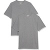 Amazon Essentials Men’s Slim-Fit Crewneck Short Sleeve Cotton T-Shirts(Heather Grey/Heather Grey)