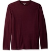 Amazon Essentials Men’s Slim-Fit Long Sleeve T-Shirt(Burgundy)