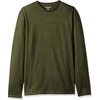 Amazon Essentials Men’s Slim-Fit Long Sleeve T-Shirt(Olive Heather)